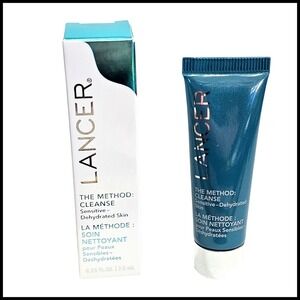 Lancer The Method CLEANSE Sensitive Dehydrated Skin Cleanser 0.25oz. 7.5ml.